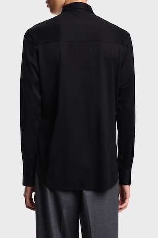 Emporio Armani Logolu Pamuklu Regular Fit Klasik Yaka Gömlek Erkek Gömlek Em003055 Af10761 Uc001 Siyah SİYAH