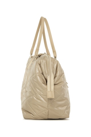 Bagmori Baby Bag Nakışlı Puf Şişme Anne Bebek Bakım Çanta Vizon