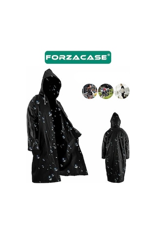 Forzacase Erkek ve Kadınlar İçin Pratik Eva Yağmurluk 4 Adet Şeffaf - Fc011 Beyaz