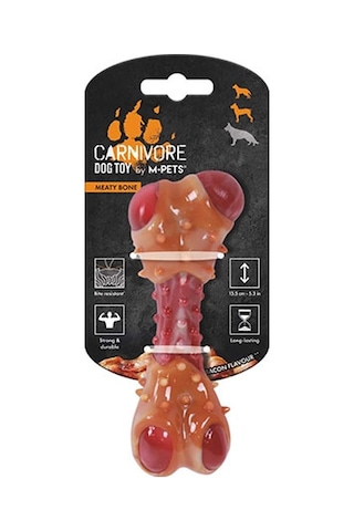 M-pets Carnivore Bone Pastırma Aromalı Köpek Kemik Oyuncağı Medium 13,5x5,7x4,9 Cm 244-50124.02