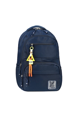 Özel Su Geçirmeyen Kumaş Çok Bölmeli Sırt Çantası Lacivert