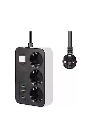 3 Usb Li 3 Lü 1.8 M Akım Korumalı Priz 5365 Standart