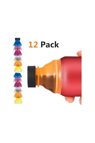 Qingmipy 12 Adet Şeffaf İçecek Kapağı, Soda Ve Bira İçin Yeniden Kullanılabilir Sızdırmaz Kapaklar Diğer