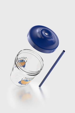 Renga Aura Enjoy This Day Desenli 350 Ml Tritan Pipetli Çocuk Bardak 142022 Mavi Mavi