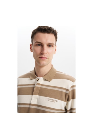 AR-MA Arma Erkek Ribanalı Regular Fit Çizgili Polo Yaka Sweatshirt %95 Pamuk %5 Elastane Ringel Pike K30554953002 Gri