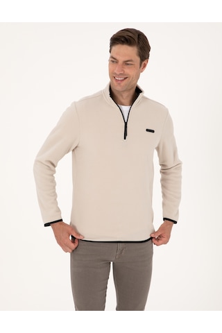 Pierre Cardin Erkek Taş Sweatshirt 50314056-vr049 Taş