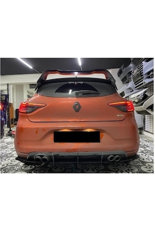 Renault Clio 5 Arka Tampon Splitter/flap Plastik Mat Siyah 2020-