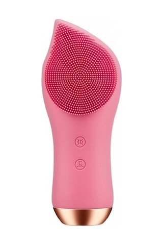 Elektrikli Yüz Temizleme Fırçası Isıtma Silikon Sonic Titreşim Yüz Fırça Cilt Gözenek Temizleyici Masaj Usb Şarj Edilebilir Elektrikli Yüz Temizleme Cihazları Ts1cpt Pembe
