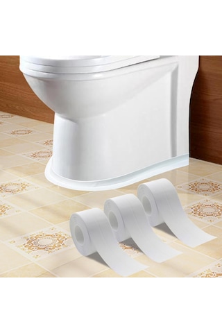 Wezone Mutfak Ve Banyo İçin Su Geçirmez, Kalıntı Önleyici Otomatik Yapışkan Tamir Şeridi - 3 Adet 3,7cm X 3,2m Seti Diğer