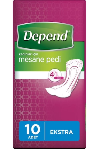 Depend Mesane Pedi Kadın Ekstra 6 x 10'lu