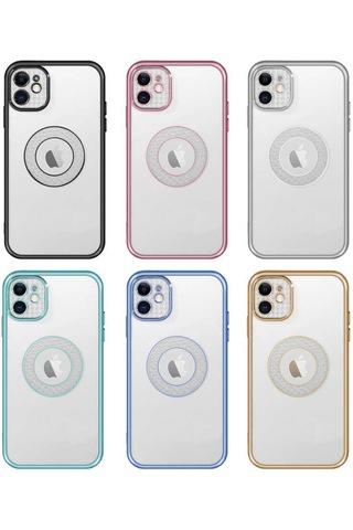 Apple Uyumlu iPhone 12 Kamera Korumalı Logo Gösteren Zore Esta Kapak