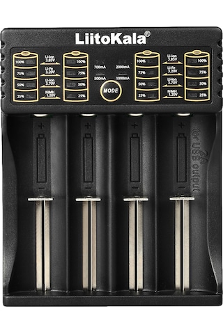 Geeksen Liitokala Lii-402 Akıllı Şarj Cihazı - Çoklu Pil Türleri İçin Hızlı Usb Şarj