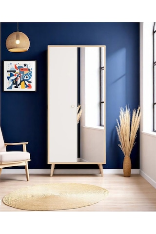 Floradesign Aden Aynalı Gardırop / Elbise Dolabı / İki Kapaklı Gardırop