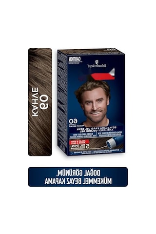 Erkeklere Özel Saç Boyası 60 - Kahve Renk, 80 Ml