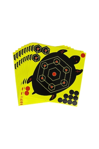 Dolıty 10 Paket Kağıt Reaktif Sıçrayan Atış Hedefi Sarı