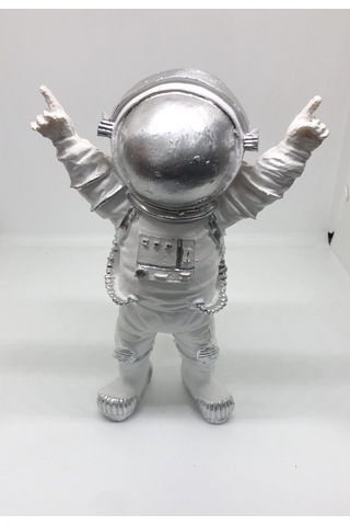 Lebson Dekoratif Polyester Buz Beyazı Astronot Gri