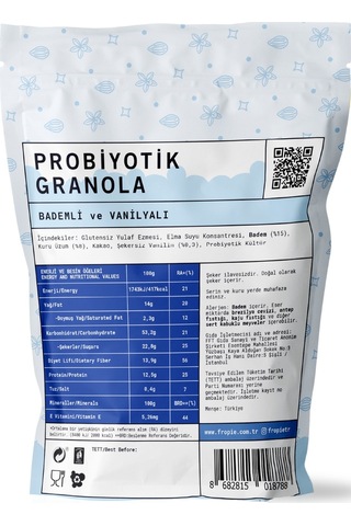 Fropie Badem & Vanilya Probiyotik Granola 3 x 200 G