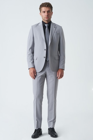 White Stone Chelmsford T2456 Slim Fit 6 Drop Düz Takım Elbise A.gri-a.gri Açık Gri