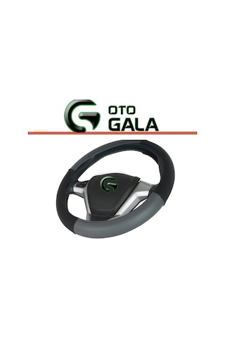 Direksiyon Kılıfı Geçmeli Minibus 42 Cm 4 Parça Siyah-gri Siyah - Gri