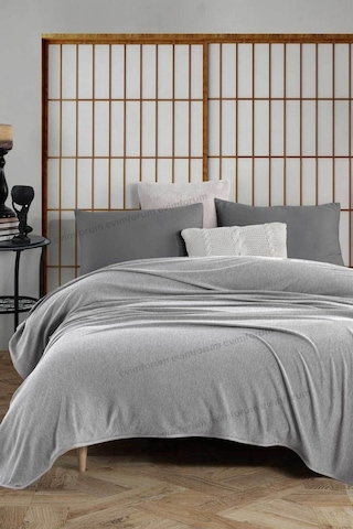 Formeya Tek Kişilik Klimalı Dört Mevsim Açık Gri Pike 160x230 Cm Açık Gri