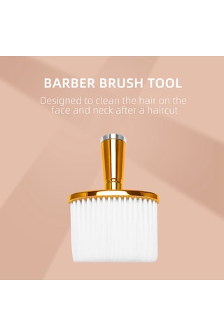 Yumuşak Saç Fırçası Boyun Yüz Duster Kuaförlük Saç Kesme Temizleme Fırçası Berber Salonu Kuaförlük Araçları-altın