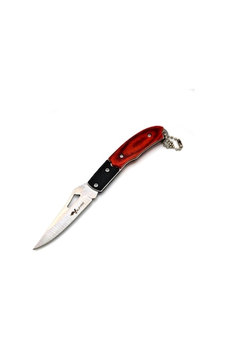 Valkyrie Katlanır Kamp Çakı 16cm 3cr13 Paslanmaz Çelik Mini Cep Kamp Bıçağı Outdoor Kullanım Anahtarlık Halkalı Kahverengi