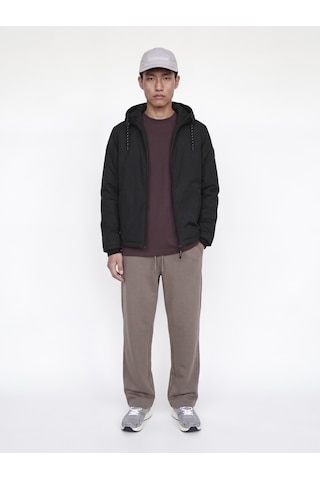 Jack & Jones Erkek Bagcik Ayarli Kapüsonlu Ceket - Fusion - 12302241 Siyah