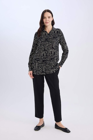 DeFacto Loose Fit Desenli Uzun Kollu Gömlek Tunik T0609AZ25SPBK81