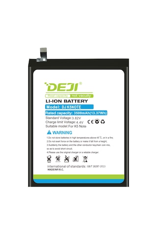 Lenovo K5 Note Batarya Mucize Batarya Deji