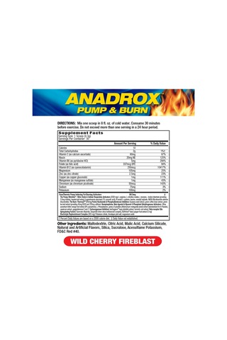 Mhp Anadrox Pump Preworkout &fat Burner 279 G