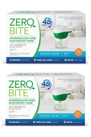 Zero Bite Elektrolikit Makine+yedek 45 Gece X 2 Adet