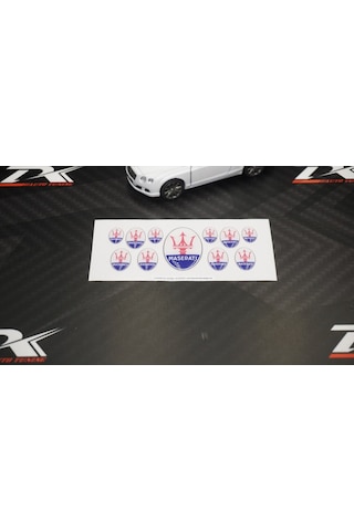 Maserati Logo 3M 3D Damla Silikon Torpido Bagaj Çamurluk Logo Amb