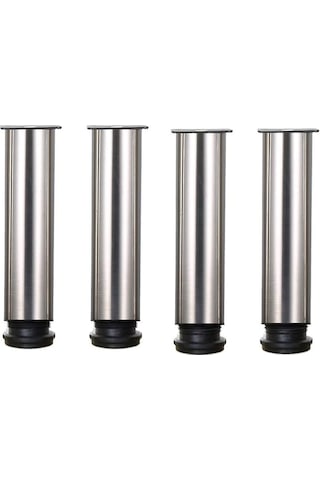 Ayarlanabilir Paslanmaz Çelik Mobilya Ayağı - 4 Adet - Ayarlanabilir Mobilya Ayağı - Metal Masa Ayağı - Dolap Ayağı - Mobilya Ayağı - Destek Diğer