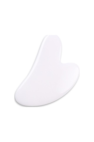 Yifomall Pembe Kalp Şekilli Gua Sha Taşı - 83x53mm Boyutunda Rahatlatıcı Masaj Aleti