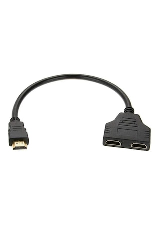 Forzacase 2 Port 4k Hdmı 1x2 Switch Ekran Monitör Splitter Çoğaltıcı Çoklayıcı Kablo 30cm - Fc1184