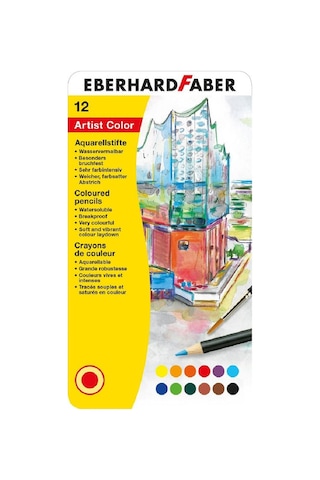 Eberhard Faber Watercolour Pencil Artist 12 Li Ef-516013