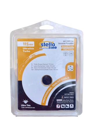 Stella Line 115mm Dıamond Tools Ultrathin Turbo Porselen Granit Kesici