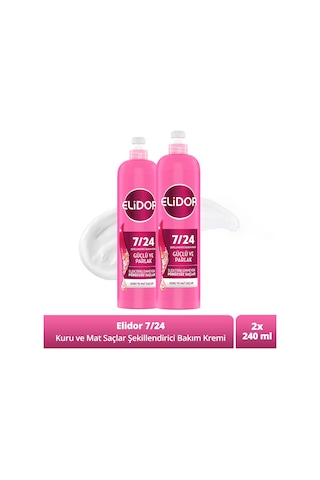 Elidor 7/24 Şekillendirici Bakım Kremi Güçlü Ve Parlak 240 Ml X2