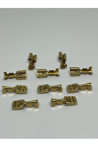 10 Adet 6,3 Mm Dişi Fiş Tırnaklı Terminal Kablo Ucu Sf1d