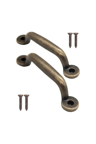 Paket Antik Bronz Çekmece Çekmece Kolları Dolap Kapakları Şifonyerler Büfeler Mutfak Sandıkları 90 X 22 Mm