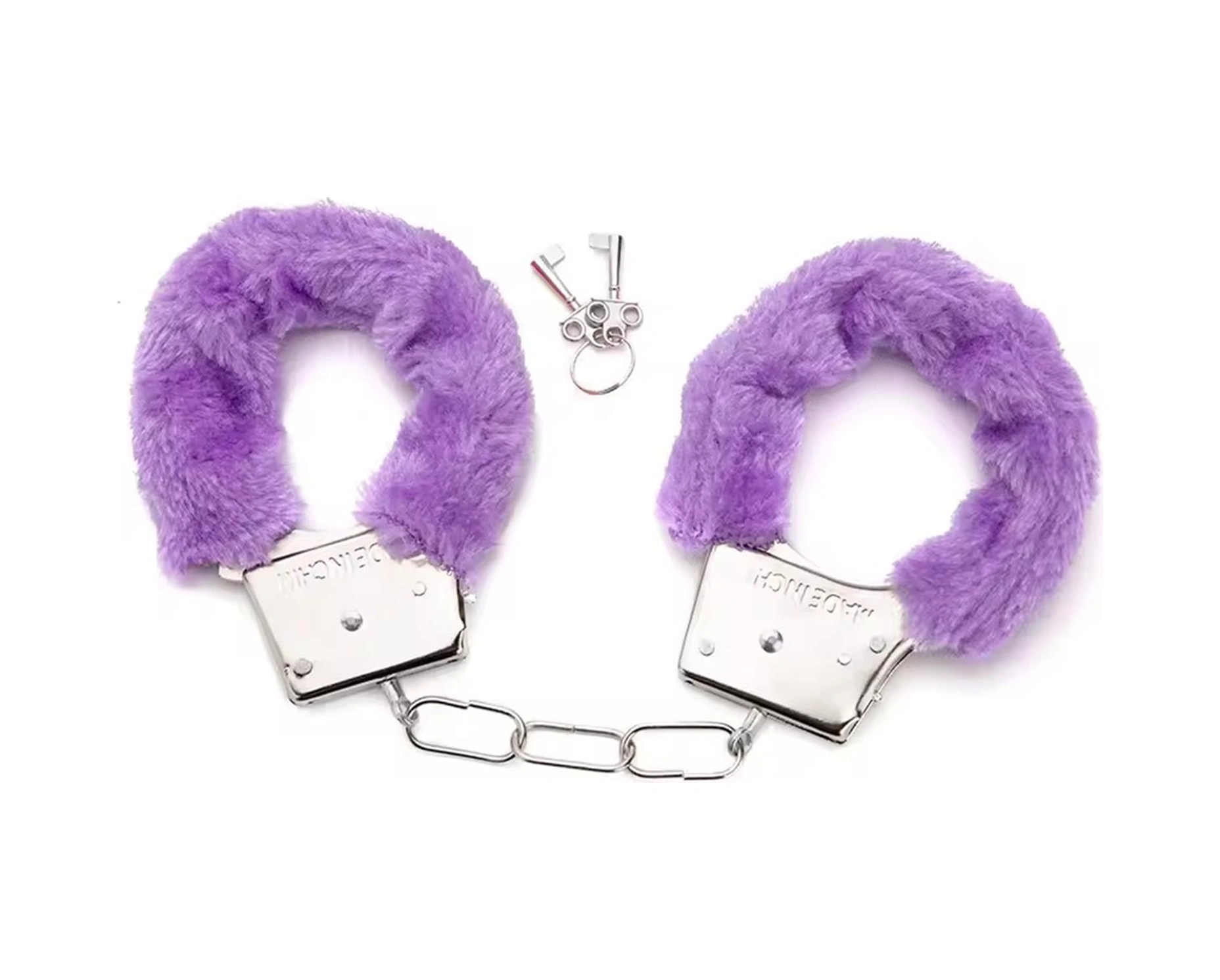 Peluşlu Metal Fantezi Kelepçe Mor Mor