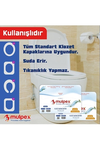 Mulpex Klozet Kapak Örtüsü 10 x 250'li