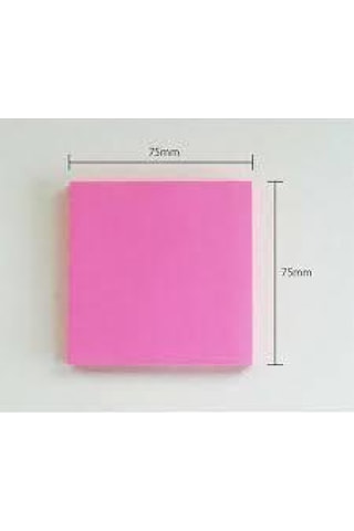 İnfo Notes 75x75 Mm Yapışkanlı Not Kağıdı Parlak Pembe 80y