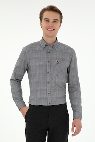 U.s. Polo Assn. Erkek Siyah Gömlek Desenli 50291392-vr046 Siyah