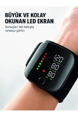 Mey İthalat Taşınabilir Şarjlı Bilekten Tansiyon Ölçer Pratik Kullanım