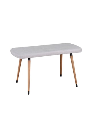 Vilinze Eames Ahşap Ayak Mutfak Masası Bankı Beyaz