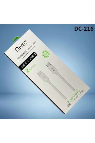 Divex 45w Type-c To Type-c Yüksek Hızlı Şarj Kablosu 2m Dc-216