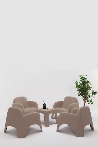 Şile Pratik Bahçe, Balkon Oturma Grubu 1+1+1+1+s - Cappucino Cappuccino