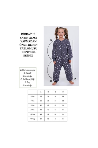 Cantoy Kız Erkek Çocuk Kalın Elyaf Dolgulu Premium Kalite 2.5 Tog Desenli Uyku Tulumu Antrasit