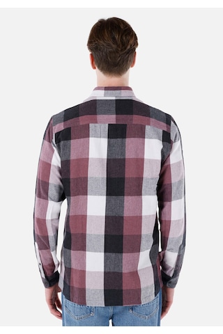 Colin's Colins Regular Fit Shirt Neck Kareli Erkek Pembe Uzun Kol Gömlek Cl1064635 Q1.v1 Dup Pembe